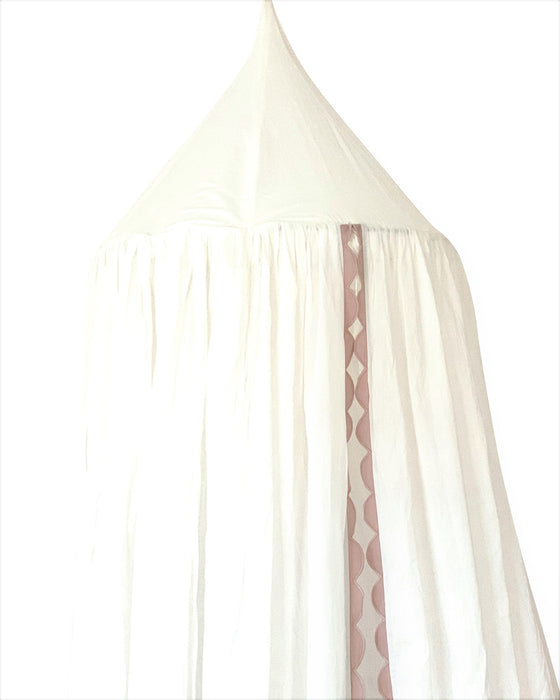 Canopy - Ivory / Pink Scalloped